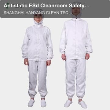Antistatic ESd Cleanroom Safety Clothing For Electronics Factory
