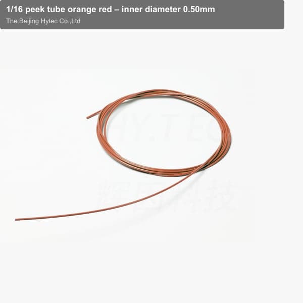 1/16 peek tube orange red – inner diameter 0.50mm