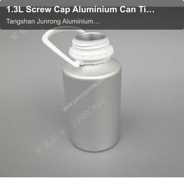 1.3L Screw Cap Aluminium Can Tin Canister for Liquid Chemical