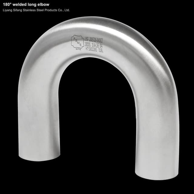 180° welded long elbow