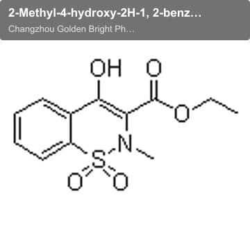 2-Methyl-4-hydroxy-2H-1, 2-benzothiazine-3-carboxylic ethyl ester-1, 1-dioxide