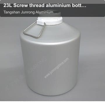 23L Screw thread aluminium bottle