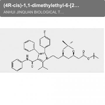 (4R-cis)-1,1-dimethylethyl-6-[2-[2-(4-fluorophenyl)-5-(1-isopropyl)-3-phenyl-4-[(phenylamino)carbony