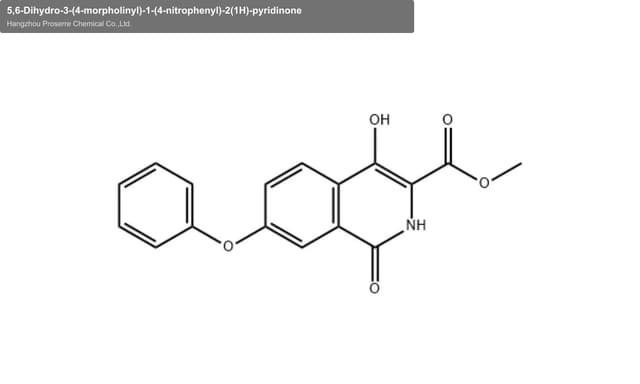 5,6-Dihydro-3-(4-morpholinyl)-1-(4-nitrophenyl)-2(1H)-pyridinone