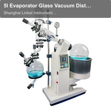 5l Evaporator Glass Vacuum Distillation Equipment Alcohol Distillation R1005