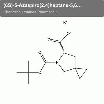 (6S)-5-Azaspiro[2.4]heptane-5,6-dicarboxylic acid 5-(1,1-dimethylethyl) ester potassium salt (1:1)