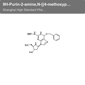 9H-Purin-2-amine,N-[(4-methoxyphenyl)diphenylmethyl]-9-[(1S,3R,4S)-2-methylene-4-(phenylmethoxy)-3-[