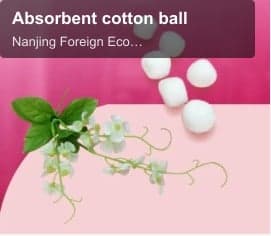 Absorbent cotton ball