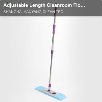 Adjustable Length Cleanroom Floor Cleaning Flat Mop
