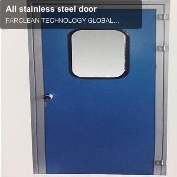 All stainless steel door