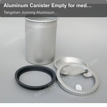 Aluminum Canister Empty for medicine powder