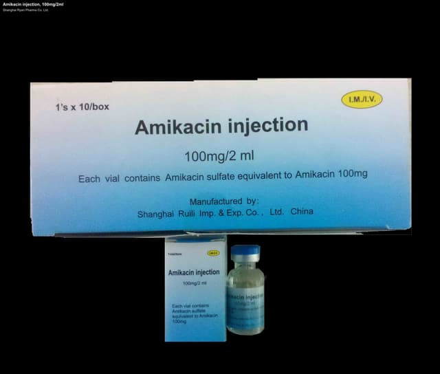 Amikacin injection, 100mg/2ml