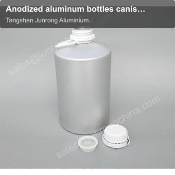 Anodized aluminum bottles canisters for perfumed essential oils 5kg