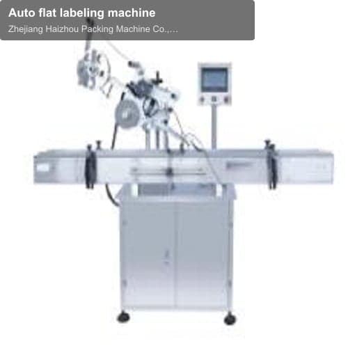 Auto flat labeling machine