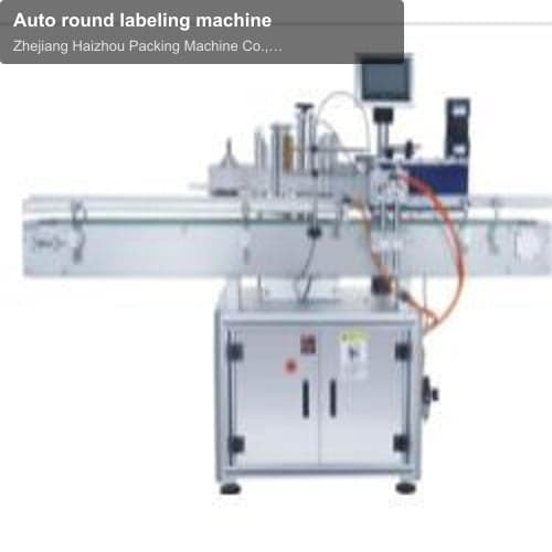 Auto round labeling machine