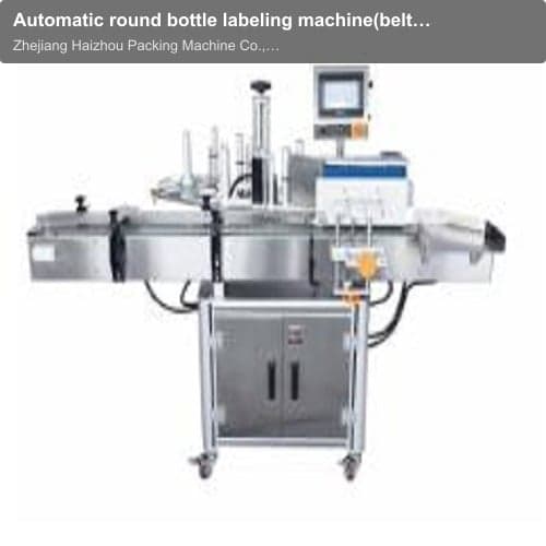 Automatic round bottle labeling machine(belt type)