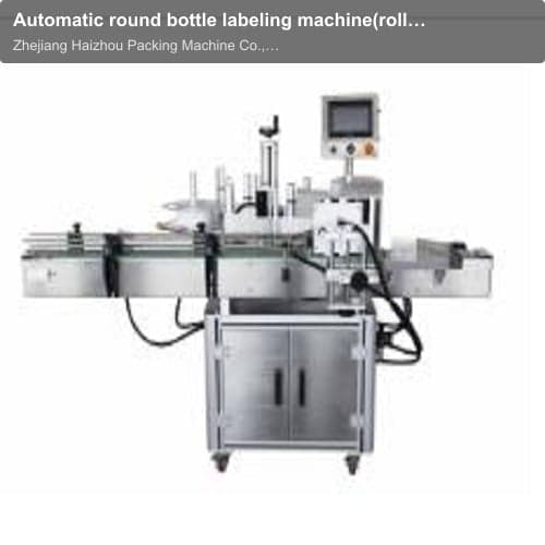 Automatic round bottle labeling machine(roll type)