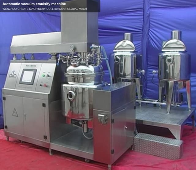 Automatic vacuum emulsify machine