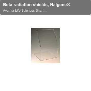 Beta radiation shields, Nalgene®