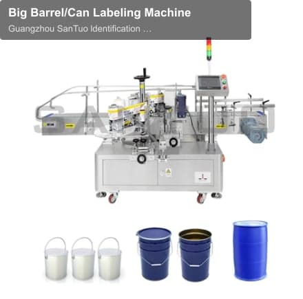 Big Barrel/Can Labeling Machine