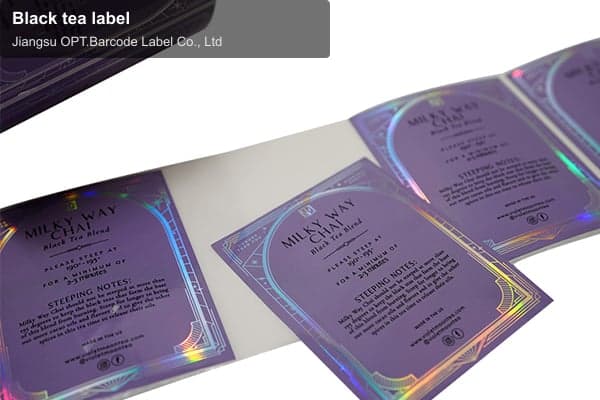 Black tea label