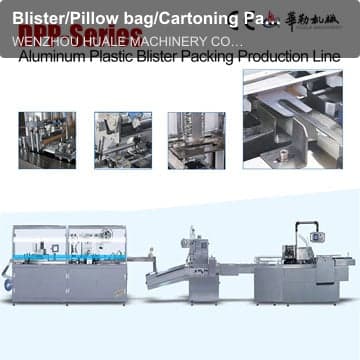 Blister/Pillow bag/Cartoning Package Production Line
