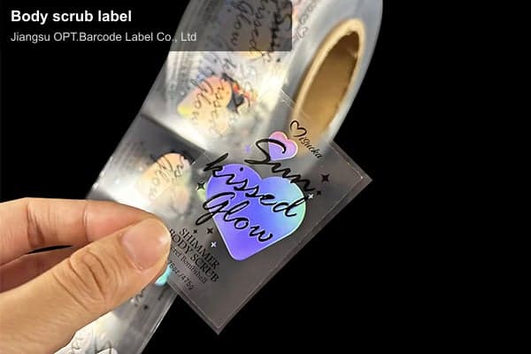 Body scrub label