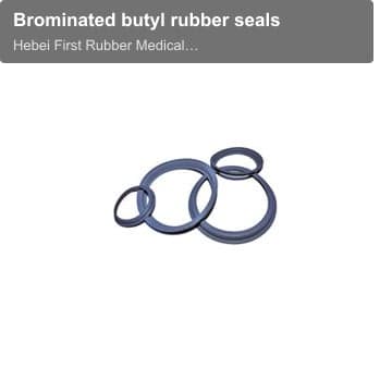 Brominated butyl rubber seals
