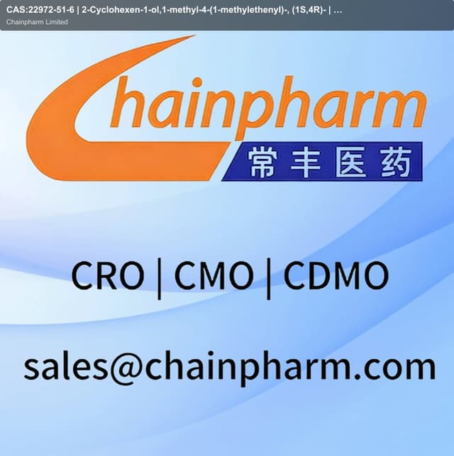 CAS:22972-51-6 | 2-Cyclohexen-1-ol,1-methyl-4-(1-methylethenyl)-, (1S,4R)- | 97%min