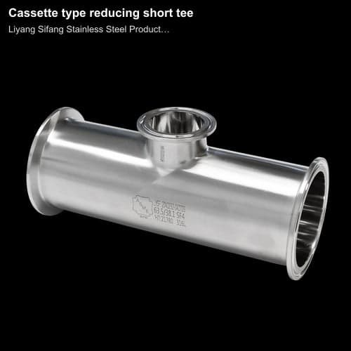 Cassette type reducing short tee