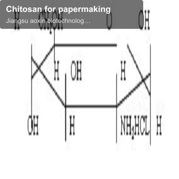 Chitosan for papermaking