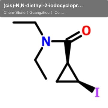 (cis)-N,N-diethyl-2-iodocyclopropanecarboxamide
