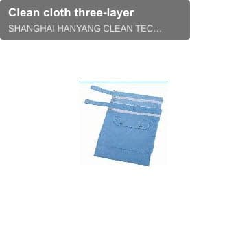 Clean cloth three-layer