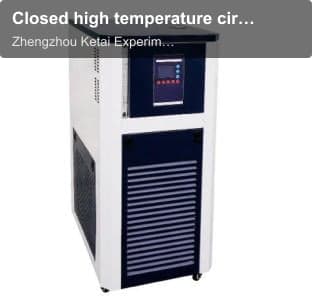 Closed high temperature circulating oil bath