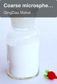Coarse microspheres