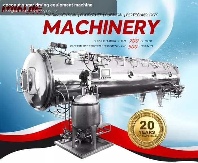 coconut sugar drying equipment machine