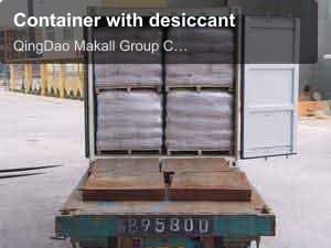 Container with desiccant