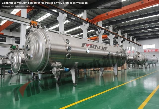 Continuous vacuum belt dryer for Pectin &whey protein dehydration