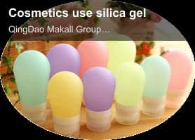 Cosmetics use silica gel
