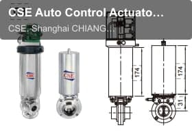 CSE Auto Control Actuator For Butterfly Valve C3