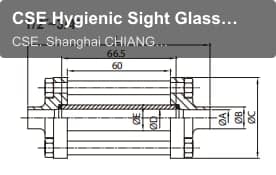 CSE Hygienic Sight Glass 3A/BS WELD END SIGHT GLASS