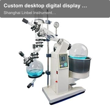 Custom desktop digital display distillation alcohol 5 liter rotary evaporator