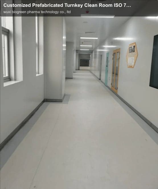 Customized Prefabricated Turnkey Clean Room ISO 7-8 Dust Free Food Processing Workshop