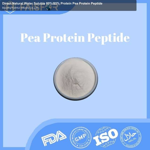 Direct Natural Water Soluble 80%/85% Protein Pea Protein Peptide