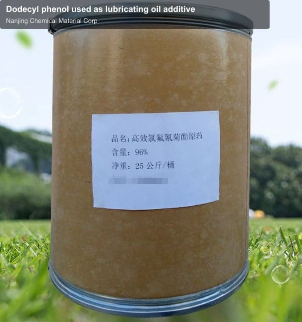 Dodecyl phenol used as lubricating oil additive