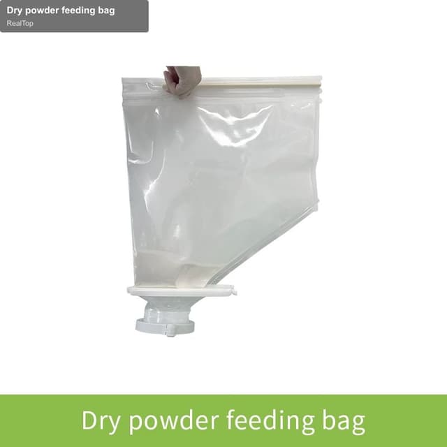 Dry powder feeding bag