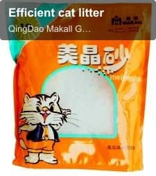 Efficient cat litter