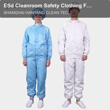 ESd Cleanroom Safety Clothing For Electronics Factory