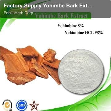 Factory Supply Yohimbe Bark Extract. Yohimbine HCL