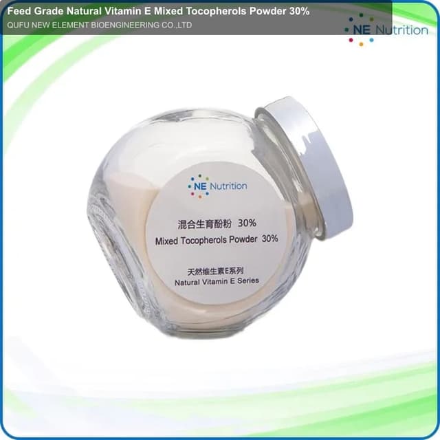 Feed Grade Natural Vitamin E Mixed Tocopherols Powder 30%